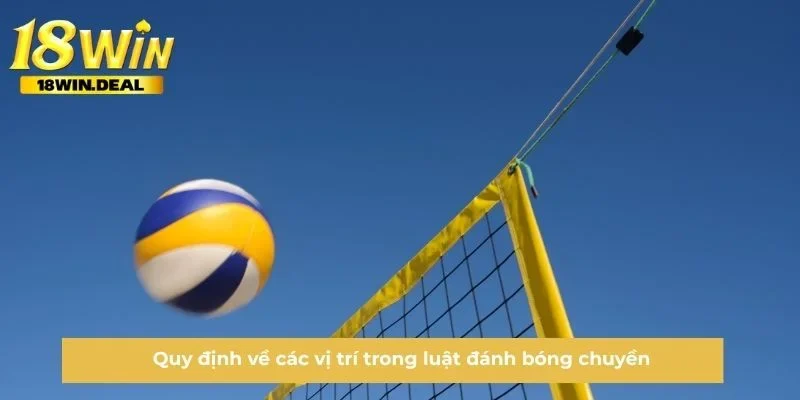 Quy định về các vị trí trong luật đánh bóng chuyền